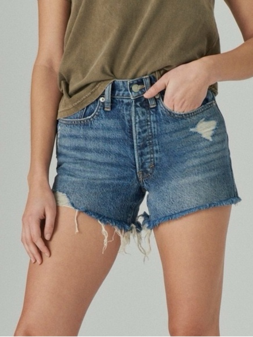 Lucky Brand High-Rise 90s midi shorts